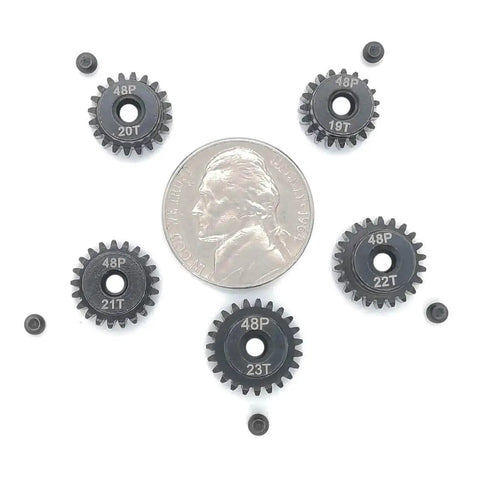 Dope 48P Pinion Gear Set With 19T 20T 21T 22T 23T Options And Screwdriver For 3.175mm Shaft 1/10 RC Brushless Motor Durable Metal