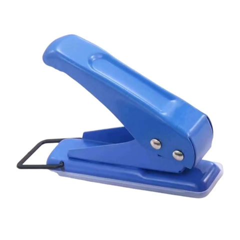 Blue Go-To One Quarter Inch Single Hole Puncher With 20-Sheet Capacity, ergonomic metal design for school and office use