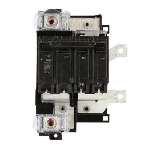 150 Amp Main Circuit Breaker Single-Unit Conversion Kit for Top/Bottom Feed Load Centers, Double-Pole Replacement, 22,000 AIC RMS shown