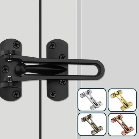 Heavy Duty Door Buckle Safety Chain Lock For Home And Hotel Doors Anti Theft Door Guard With Zinc Alloy Construction In Gold Finish