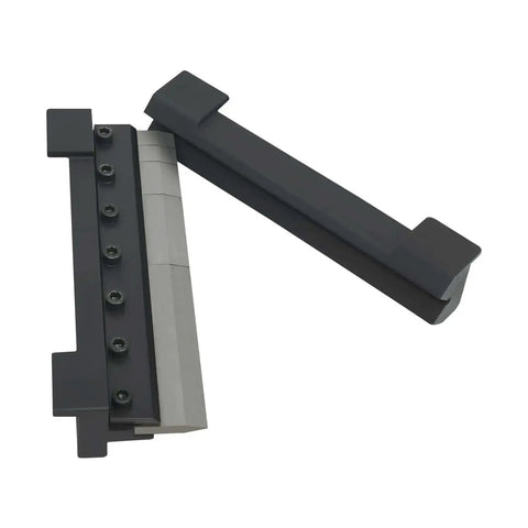 Magnetic Brake Bender Attachment for Vise, 8 Inch Metal Bender Tool with 90 Degree Bends and 5 Press Fingers, black and silver
