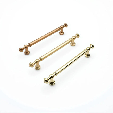 10 Pack Brushed Gold Cabinet Pulls With 5 Inch Center To Center 128mm Hole Spacing Brushed Brass Drawer Handles Solid Zinc Alloy