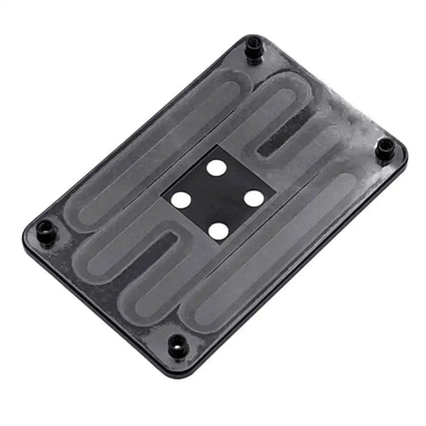 CPU Water Block Backplate For High Performance Water Cooling Install Panel With Insulated Back, durable iron construction, top view.