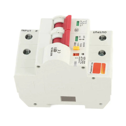 WiFi Enabled 220V 2 Pole Circuit Breaker For Home Use, 100A, Flame Retardant PA66 Shell, Tuya App Remote Control, Cloud Switch