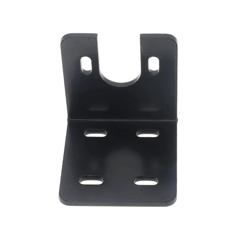Front view of a U-type Two Pack Heavy Duty Motor Base Mounting Bracket For 755 775 795 Motors Alloy Steel Support with black finish.