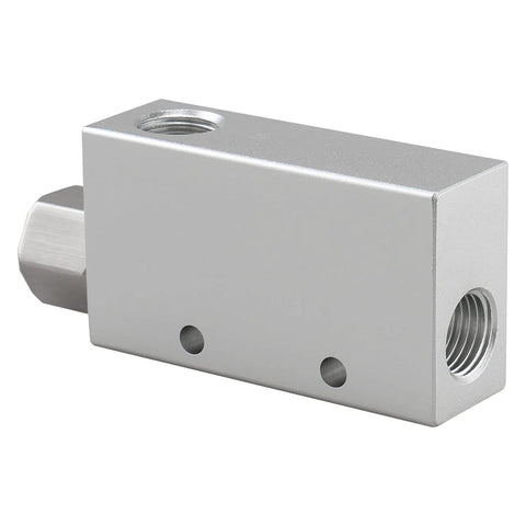 Baomain CV-15HS vacuum ejector, 1/4 in PT female thread, aluminum pneumatic fitting, silver
