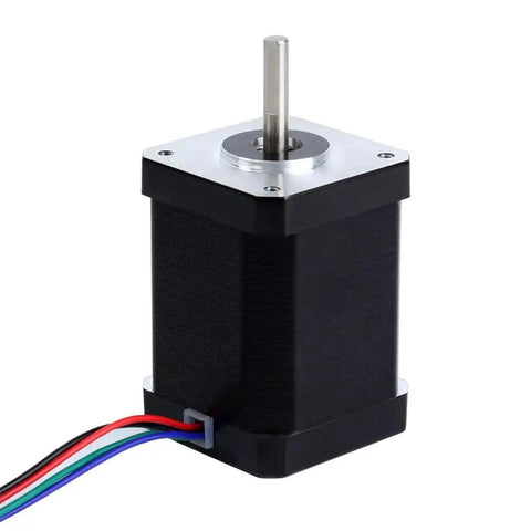 Front view of a Beefy Nema 17 Bipolar Stepper Motor Set with 60Ncm Torque 2.1A 1.7 Ohm Resistance 1.8 Degree Step for 3D printers