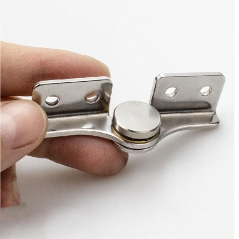 Torque Shaft Hinge With Adjustable Damping 2.0 N.M Small Metal Damper shown close-up with 304 stainless steel finish.