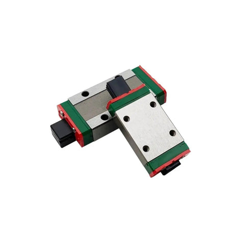 Miniature Linear Guide Rail System MGN7C Carriage 80mm, Smooth Glide, compact design, silver and green, CNC and 3D printer use