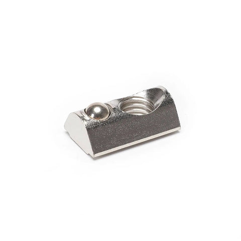 M8 Thread T Slot Nut With Ball Spring Roll In for European Standard 40 Series Aluminum Extrusion, durable steel, side view