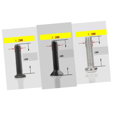 Miniature Machine Screw Set With 18 Sizes Flat Head Countersunk Carbon Steel Screws showcasing 1.2mm width for glasses repair electronics