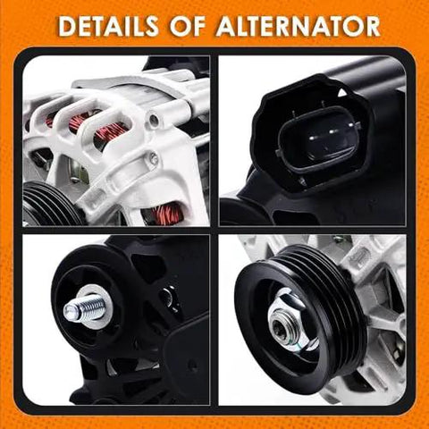 Details of Direct Fit DIY-Friendly Bolt-On Alternator Replacement For Hyundai Elantra 2.0L 2007-2012, Kia Soul 2.0L 2010-2011, Spectra 2.0L L4 2007-2009