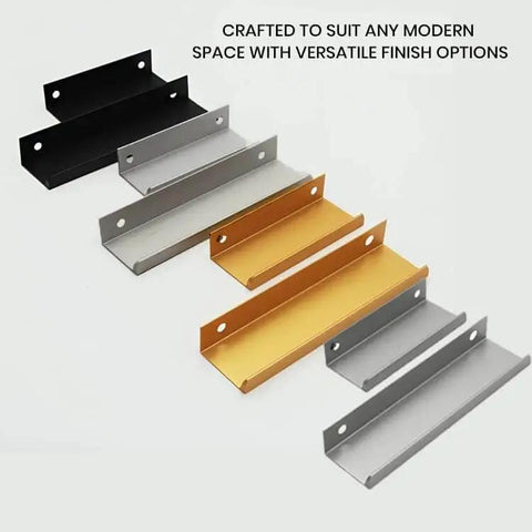 6 Inch Tab Pulls For Cabinets 10 Pack Polished Chrome Finger Edge Drawer Handles With Screws Aluminum Modern Cabinet Hardware