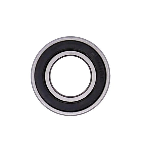 Front view of 12x24x6mm Deep Groove Ball Bearing with Dual Rubber Seals Pre Lubricated 2 Pack for CNC robotics and machinery.