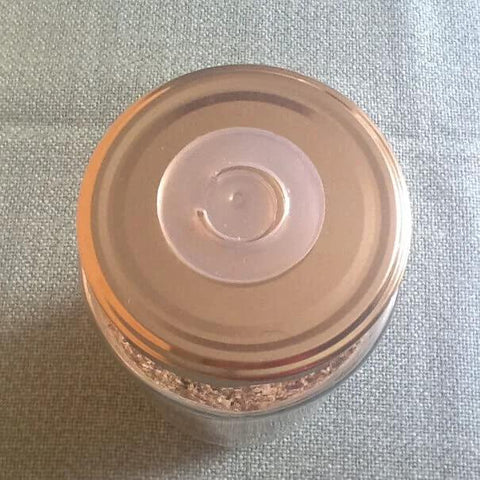 aPraktika vacuum valve for food storage jars, transparent lid, top view