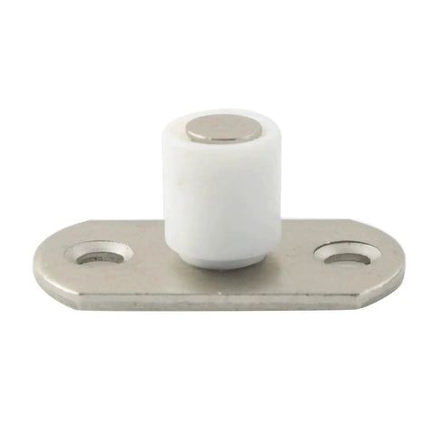 Front view of a 4 Pieces Lower Guide Pulleys 12Mm Nylon For Sliding Doors Positioner Swing Stop Limiter Lifting Wheel Accessory