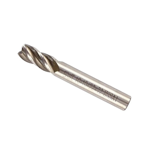 End Mill Set For CNC Milling With High Speed HSS 4 Flutes Straight Shank Cutter 4mm 6mm 8mm 10mm 12mm Diameters For Steel Iron Wood Pro Grade Durable Milling Kit For Detail Work And Heavy Milling By BAFOVY, single 4-flute bit.