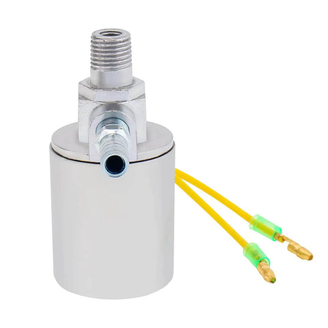 Air Horn Solenoid Valve One Quarter Inch NPT For 12V And 24V DC Systems, Heavy Duty Electric Valve With Chrome Plated Metal Housing
