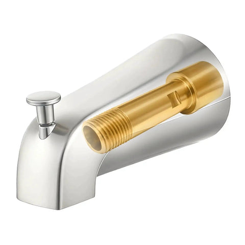 Brass Tub Spout Adapter Kit For One Half Inch Copper And One Half Inch IPS And Three Quarter Inch IPS Pipes, Universal Fitting