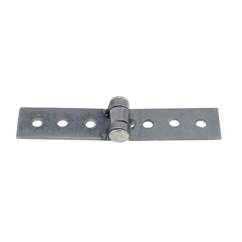 3 Inch Silver Stainless Steel Folding Butt Hinges For Furniture Doors Frameless Glass Windows 2 Pack, 6 Hole, 84mm x 16mm x 1.5mm, 200 Degree Opening, Durable Crafts Hinge Set