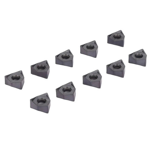 10Pcs Black Coated Carbide Turning Inserts For CNC Lathe And Milling Tools Indexable Cutting Inserts For Steel Wood And Metal Machining Pro Grade