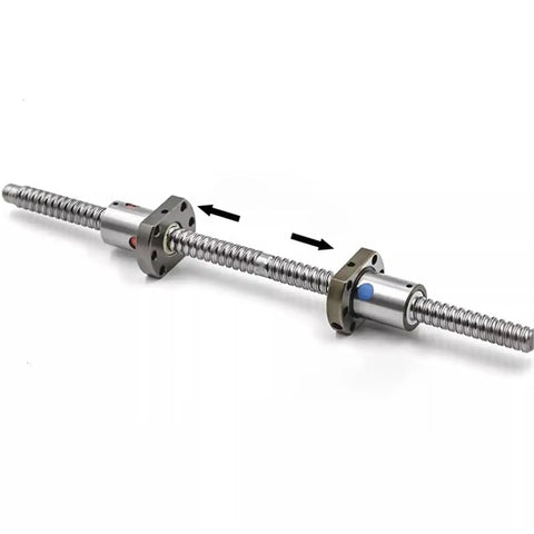 High Performance Ball Screw Nut Assembly For SFU1605 SFU1610, anti-backlash carbon steel for CNC machines, bidirectional threading