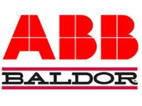 Logo of ABB Baldor, manufacturer of industrial motors and drives.