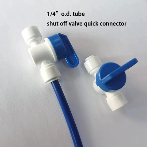 One Quarter Inch Quick Connect Ball Valve For Water Line Tubing OD Tube Fittings NSF Certified Food Grade Tubing DIY Friendly Choice