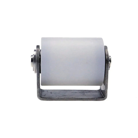 Slide Gate Guide Roller With Post Welded Bracket 1.6 Inch Diameter Heavy Duty Ball Bearing Nylon Wheel And Bracket Assembly