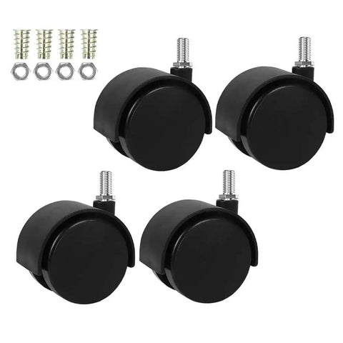 1.5 Inch Swivel Caster Wheels With Threaded Stem M8 X 13mm Nylon Wheel 360 Degree Rotation 40mm Diameter 100lb Load Capacity Pack Of 4 For Carts Cabinets Dollies And Tool Storage For Home And Industrial Use Easy Gliding On Various Surfaces