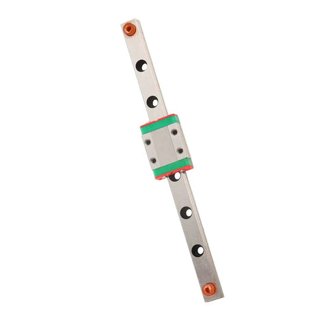 9mm Linear Rail Kit With Mini Bearing Steel Rail And Slide Block, 150mm Length Option, Rock Solid Four Point Design