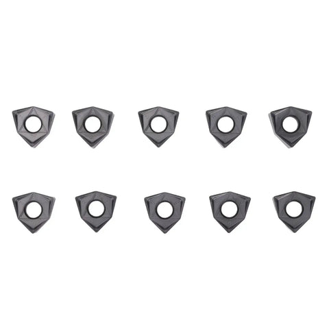 10Pcs Black Coated Carbide Turning Inserts For CNC Lathe And Milling Tools Indexable Cutting Inserts For Steel Wood And Metal Machining Pro Grade