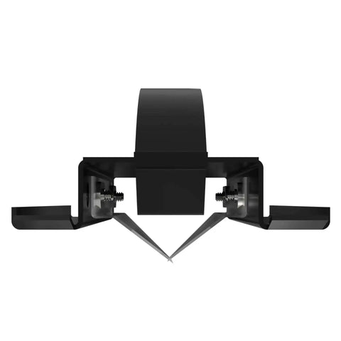 Front view of One Inch V Cut Duct Board Cutting Tool Black For Clean Precise V Groove Joints And Foldable Duct Board Installations