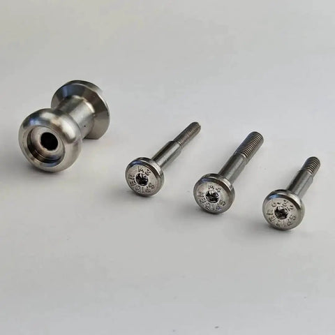 Drill Pin Holster Premium CNC Stainless Steel Side Mount Tool Holder components displayed on white surface