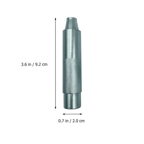 Pro Grade 17mm Eyelet Setter Tool And Die Punch Kit With 100 Silver Grommets for DIY Leathercraft, durable steel handheld puncher