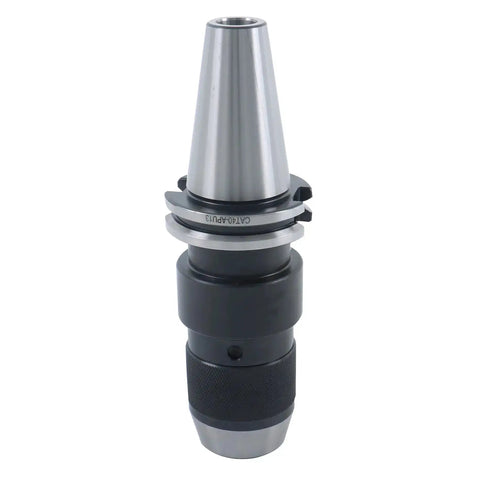 Front view of Keyless Collet Chuck For CAT40 CNC Milling Lathe Tool Holder One Half Inch Drill Chuck Spring Steel Frame