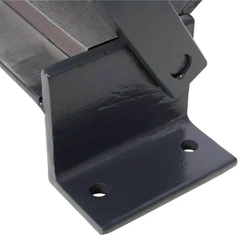 Close-up of the Box And Pan Metal Brake 30 Inch Portable Sheet Metal Bender for precise 0 to 90 degree bends, showing heavy-duty metal construction.