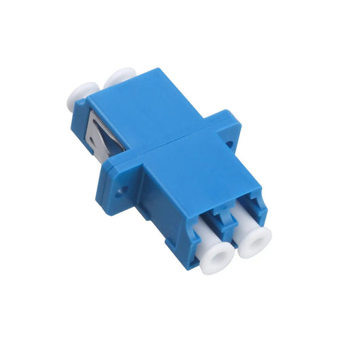 50 Pack LC Duplex Singlemode Fiber Optic Coupler Adapter Set For Hooking Up Two LC Patch Cords With High Reliability Ceramic Tube Design
