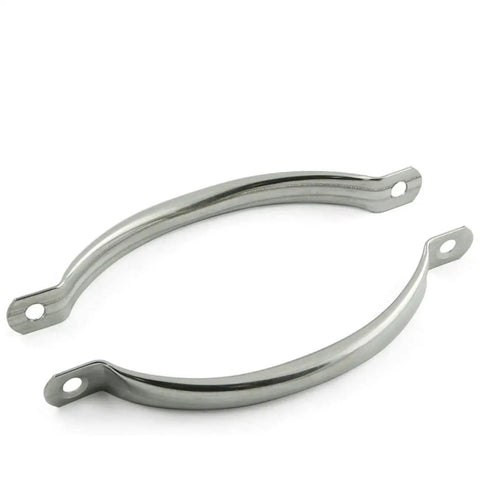 Two Pack 145mm Stainless Steel Door Handle Pull Set For Cabinets And Drawers, 129mm Center To Center Hole Spacing, Rust Resistant Shine