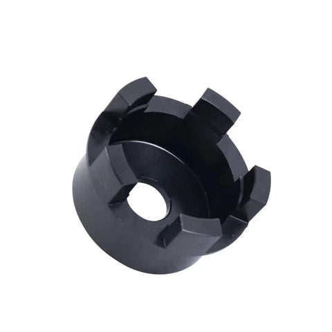 Harley Davidson Wheel Bearing Puller Tool Kit component, a black installation backing plate for motorcycle use