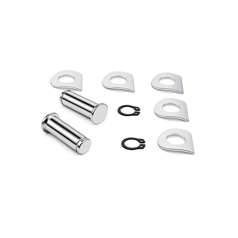 Replacement Motorcycle Footpeg Mount Pins Kit With E Clips And Washers, Four Pack Clevis Pins For Harley Style Footpeg Brackets