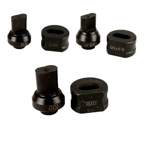 Oval Hydraulic Punching And Notching Die For Trimming And Metalworking Machines Heavy Duty Chrome Steel Construction 8x12mm