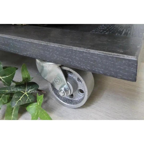 2 Inch Cast Iron Swivel Plate Caster With Silver Wheel And Heavy Duty Ball Bearing Mount 125 Lb Load Capacity Per Caster Industrial
