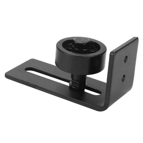 Beefy Black Carbon Steel Barn Door Guide Rail For Sliding Doors, Anti Rust And Anti Deformation Floor And Wall Bottom Guide Rail For Garage