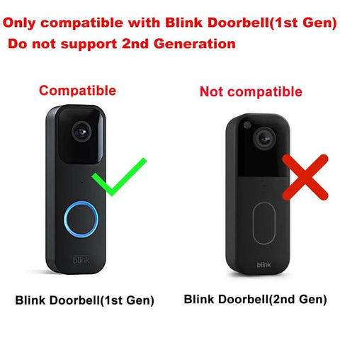 Anti Theft No Drill Door Mount For Blink Video Doorbell 2021 1st Gen Weatherproof Mounting Bracket compatibility guide