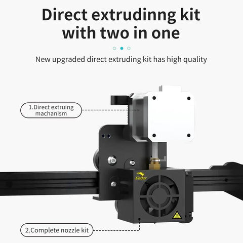 Ender 3 Direct Drive Upgrade Kit With 42-40 Stepper Motor Hotend and 1.75Mm Direct Drive Extruder for flexible filament