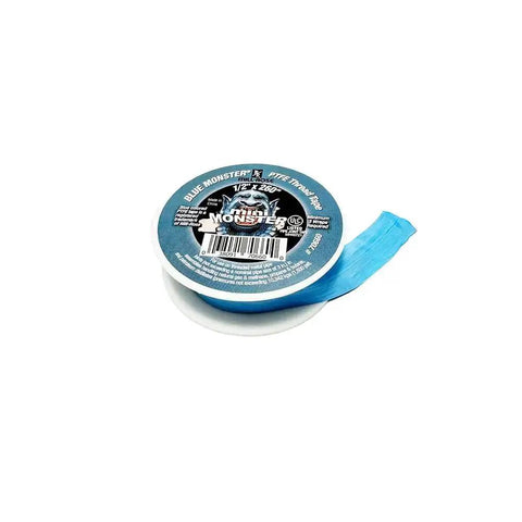 Monster Roll PTFE Thread Seal Tape Blue Half Inch By Two Hundred Sixty Inch For High Pressure Sealing Up To Ten Thousand PSI, Heat Resistant