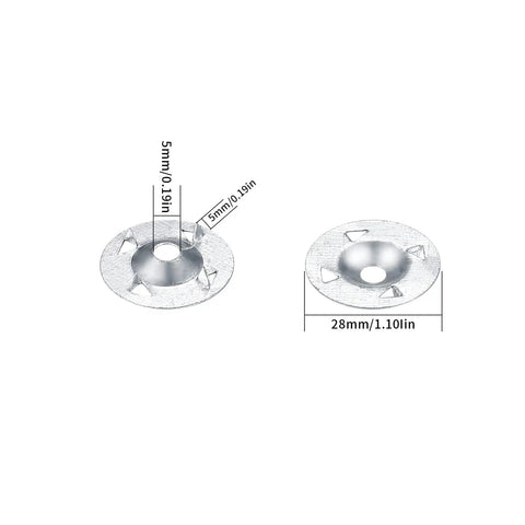 Foam Board Washer Set 220 Pcs Galvanized Steel One And One Eighth Inch Fasteners, rust resistant washers for construction.
