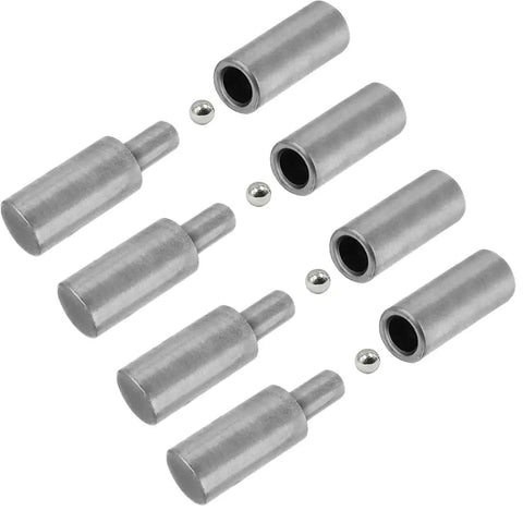 Heavy Duty Weldable Barrel Hinges 4 Inch Length 1 Inch Barrel Gate Hinges With Ball Bearing Detachable Design For Swing Doors Trailers Ramp Gates And Metal Gates 4 Pack