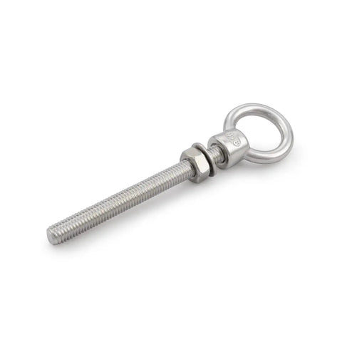 Heavy Duty 316 Stainless Steel Shoulder Eyebolts With Nut And Washer 4 Pack Marine Grade Threaded Eyebolts For Lifting Or Hanging
